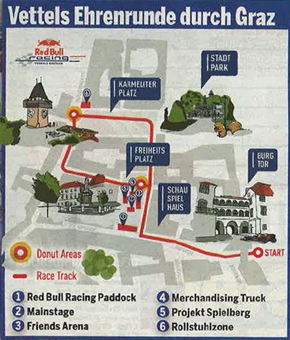 Vettel sorgt für Begeisterung in Graz