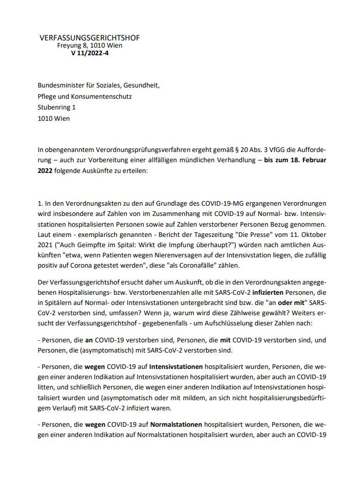 Mückstein muss sich für Corona-Maßnahmen rechtfertigen