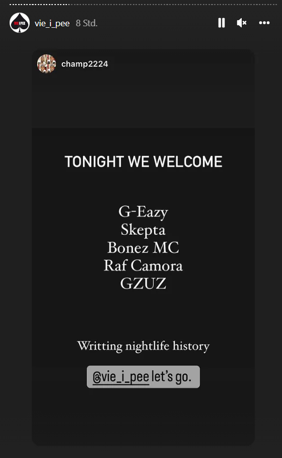 RAF Camora: 59.000 €-Party in Martin Ho-Club