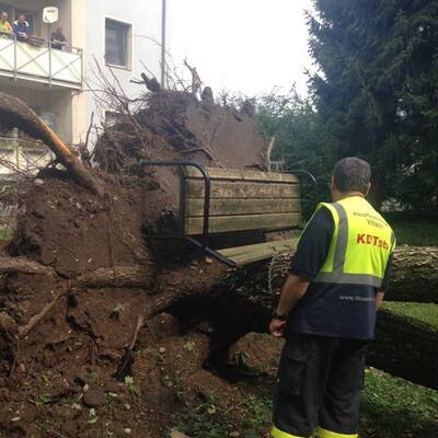 Schwere Gewitter über Österreich 