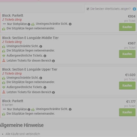 Irre: Stehplätze für Rammstein um 1.177 Euro!