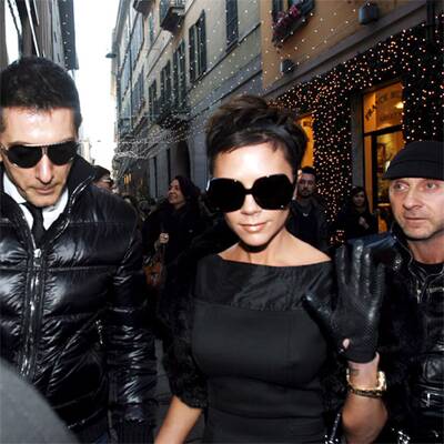 Die Beckhams sind nun in Mailand