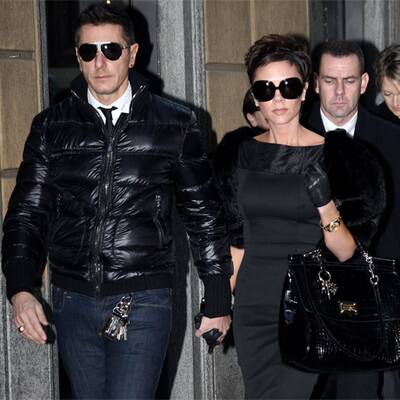 Die Beckhams sind nun in Mailand