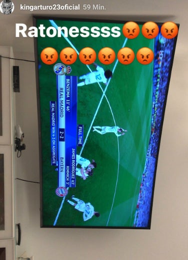 Ausraster: Vidal giftet gegen Real-Stars