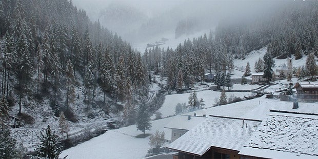 Schnee im Westen, Regenwalze im Osten