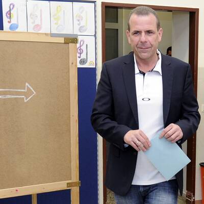 Der FPÖ-Spitzenkandidat bei der EU-Wahl am Sonntag