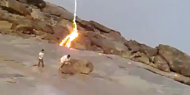 Blitzschlag wie aus dem Nichts