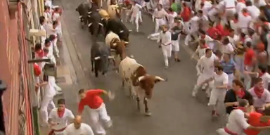 Pamplona: Wieder Verletzte bei Stierhatz