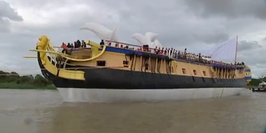 Detailgetreuer Nachbau der "Hermione"