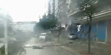 China: Taifun "Haikui" sorgt f&uuml;r Chaos