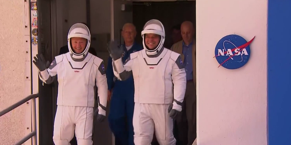 Die USA feiern ihre Weltraum-Helden: SpaceX-Rakete auf dem Weg zur ISS