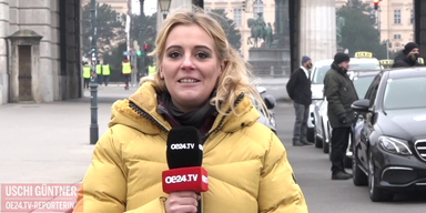 Uberfahrer bevorzugt | Taxi-Demo in Wiener Innenstadt