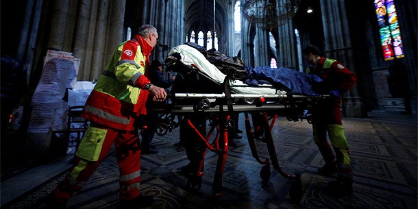 Flüchtlinge in Votivkirche