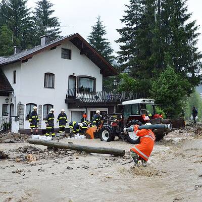 Feuerwehr-Einsatz in Oberwang (Bezirk Vöcklabruck) 