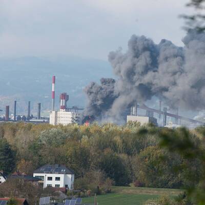 Großbrand in der voestalpine