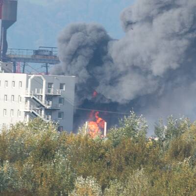 Großbrand in der voestalpine