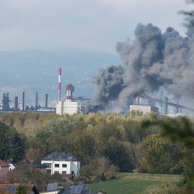 Großbrand in der voestalpine