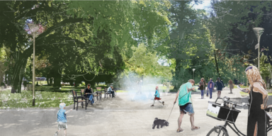 Volksgarten-Eingang wird neu gestaltet.