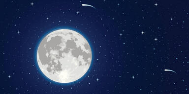 Supermond strahlt in Sternschnuppen-Nacht