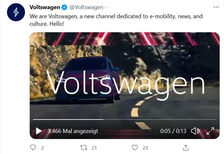 Neuer Name: Heißt VW bald Voltswagen?