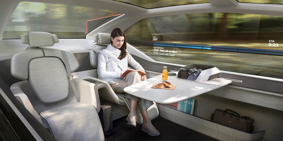 Autonomer Volvo als Flugzeug-Alternative