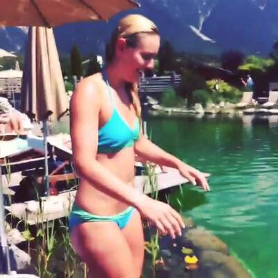 Lindsey Vonn genießt Sonnentag in Österreich