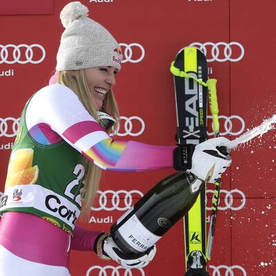 So feierte Vonn Rekord-Sieg