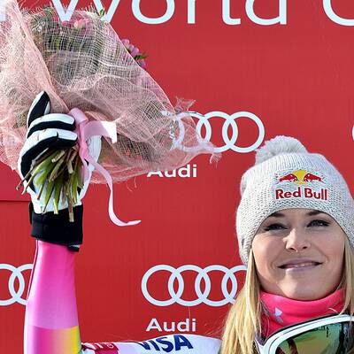 So feierte Vonn Rekord-Sieg