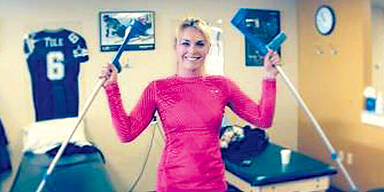 Verliebte Vonn wirft Krücken weg