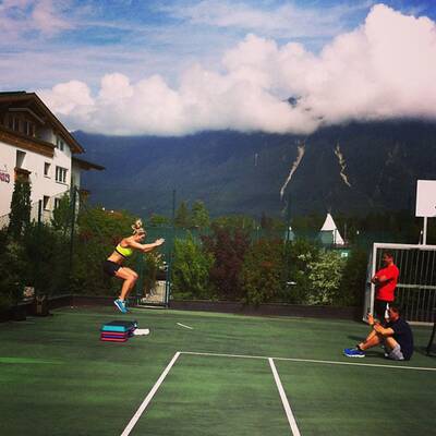 Lindsey Vonn genießt Sonnentag in Österreich