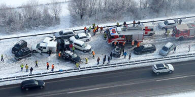 Massenkarambolage in Vorarlberg
