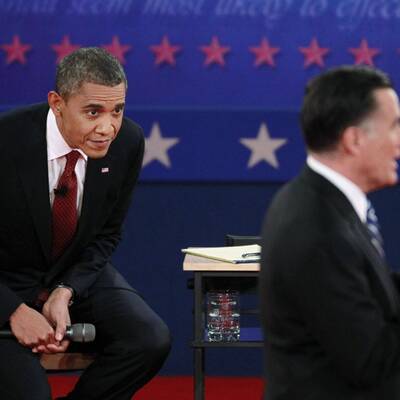 Obama und Romney in der 