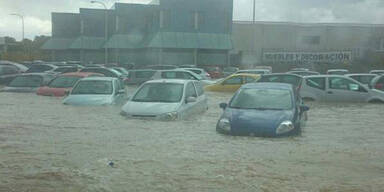 Mallorca steht unter Wasser