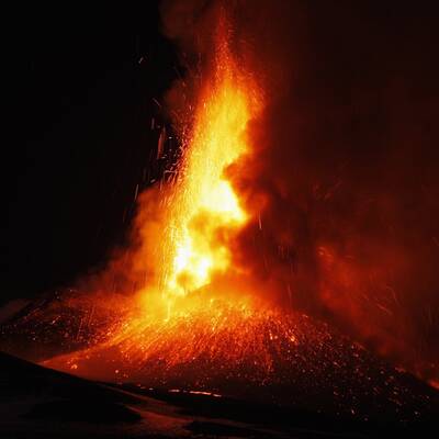 Ätna spuckt wieder Lava