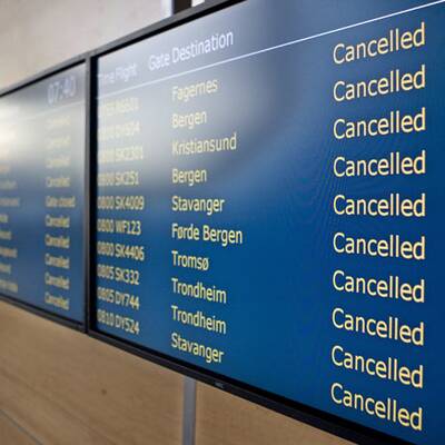 Vulkan behindert Flugverkehr