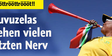 Vuvuzelas ziehen Vielen letzten Nerv