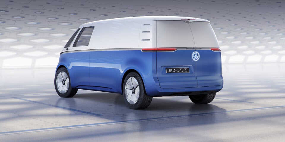 Cargo-Version des Elektro-Bulli begeistert