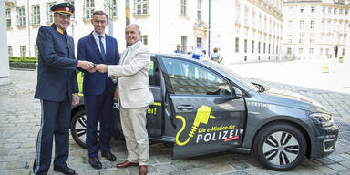 Heimische Polizei fährt e-Golf