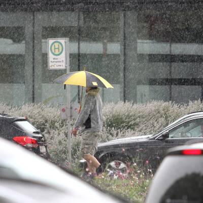 Sintflutartiger Wolkenbruch in Wien