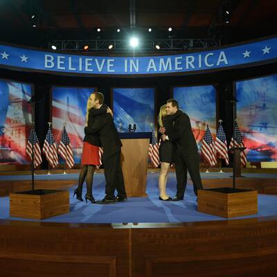 Barack Obama und Bruce Springsteen in Madison / Wisconsin 