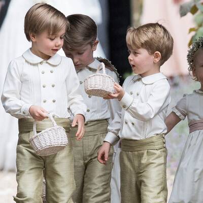 George und Charlotte als Blumenkinder