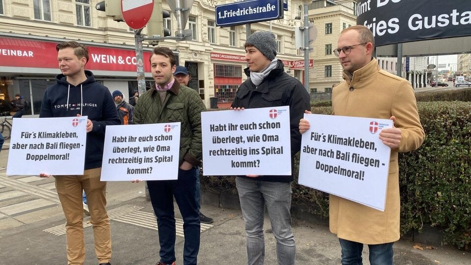 klimakleber naschmarkt gegenprotest