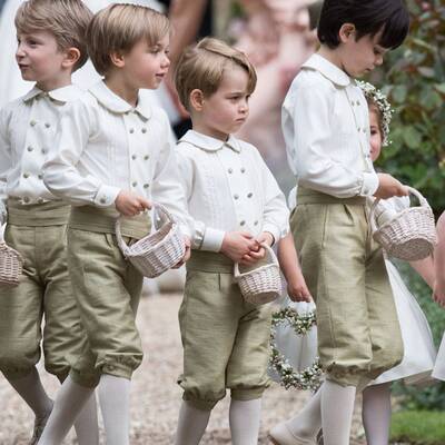 George und Charlotte als Blumenkinder