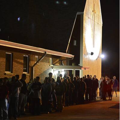 Barack Obama und Bruce Springsteen in Madison / Wisconsin 