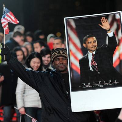 Barack Obama und Bruce Springsteen in Madison / Wisconsin 