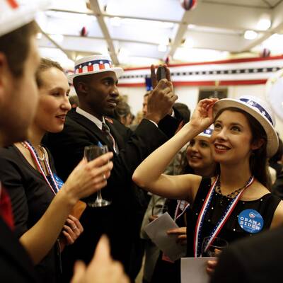 Barack Obama und Bruce Springsteen in Madison / Wisconsin 