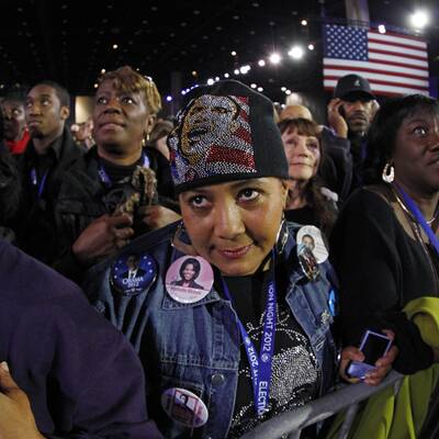 Barack Obama und Bruce Springsteen in Madison / Wisconsin 