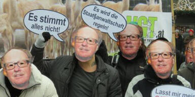 40 Graf Ali-Doubles demonstrieren gegen Gatterjagd