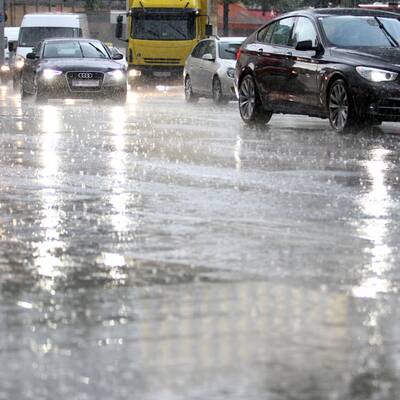Sintflutartiger Wolkenbruch in Wien