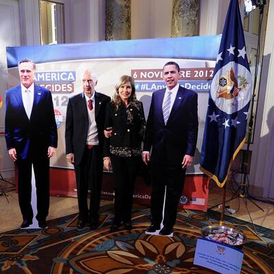 Barack Obama und Bruce Springsteen in Madison / Wisconsin 